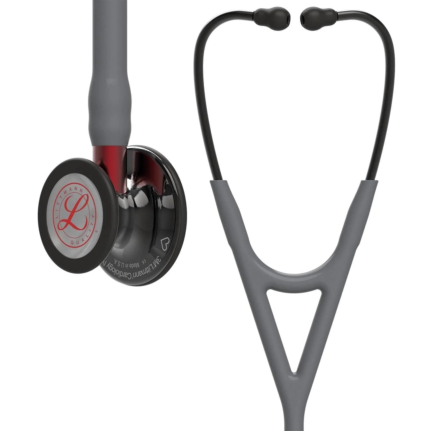 3M™ Littmann® Cardiology IV™ – Grey tube & Smoke black chest piece – Engraved Heart “Limited Edition” 6183