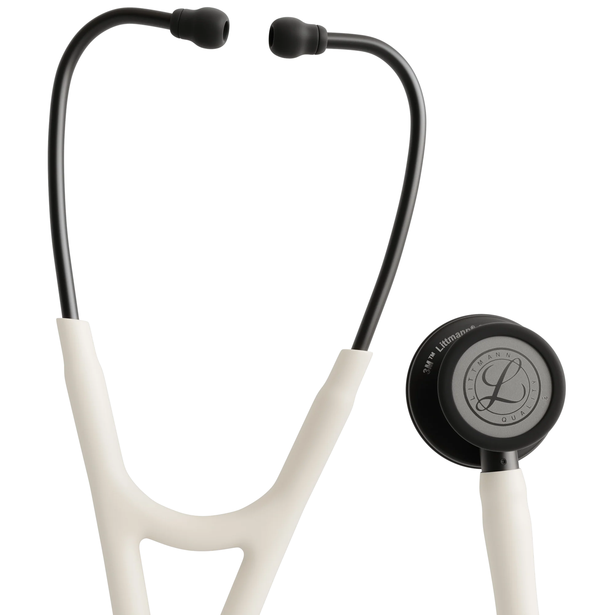 3M™ Littmann® Cardiology IV™ – Alabaster satin tube & Matte black chest piece  6186C