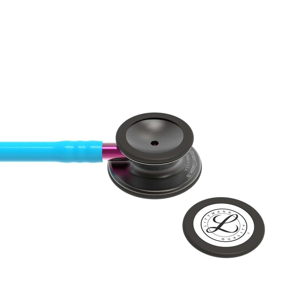 3M™ Littmann® Classic III™ Stethoscope – Turquoise tube & Smoke black chest piece 5872