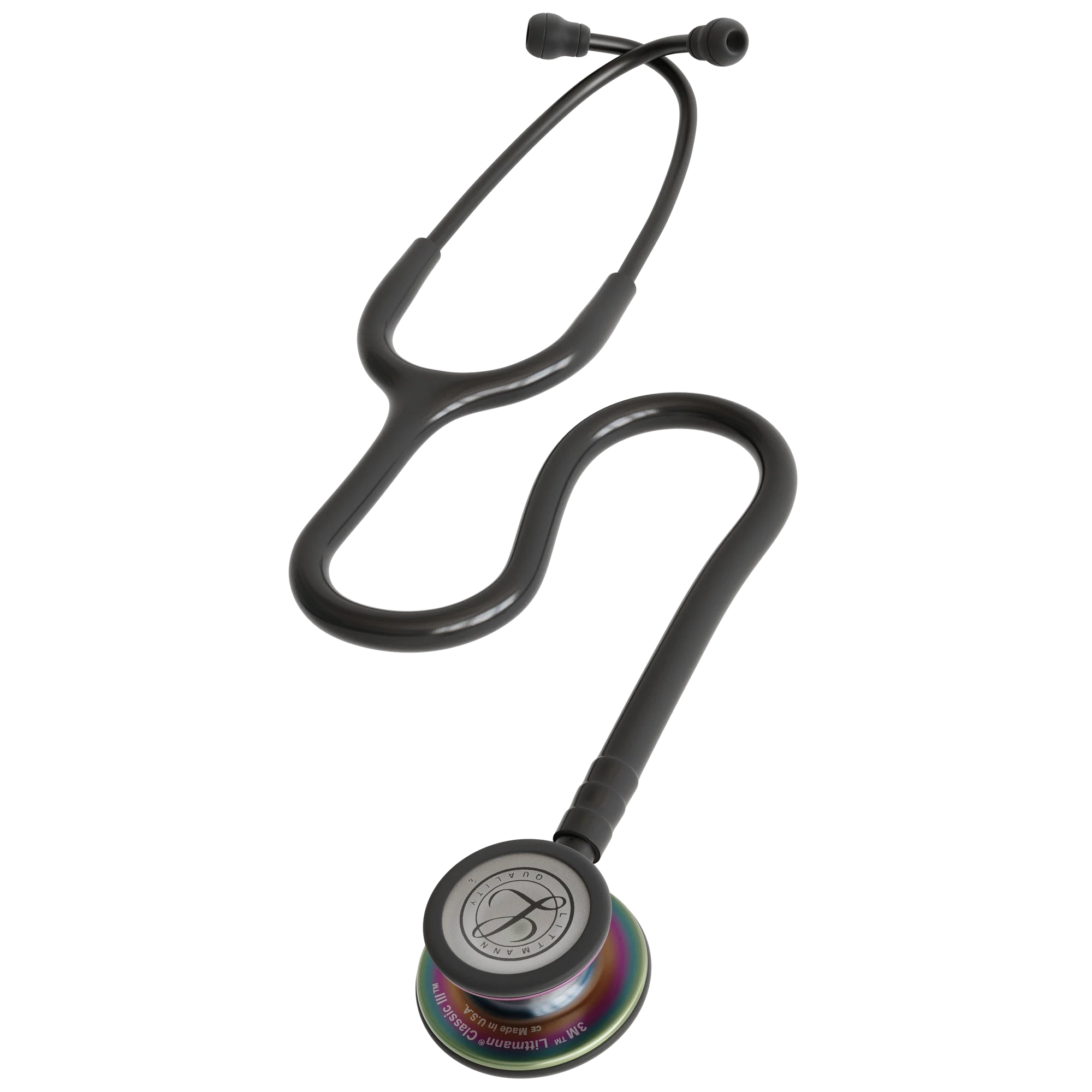 3M™ Littmann® Classic III™ Stethoscope  – Black tube & Rainbow finish chest piece 5870