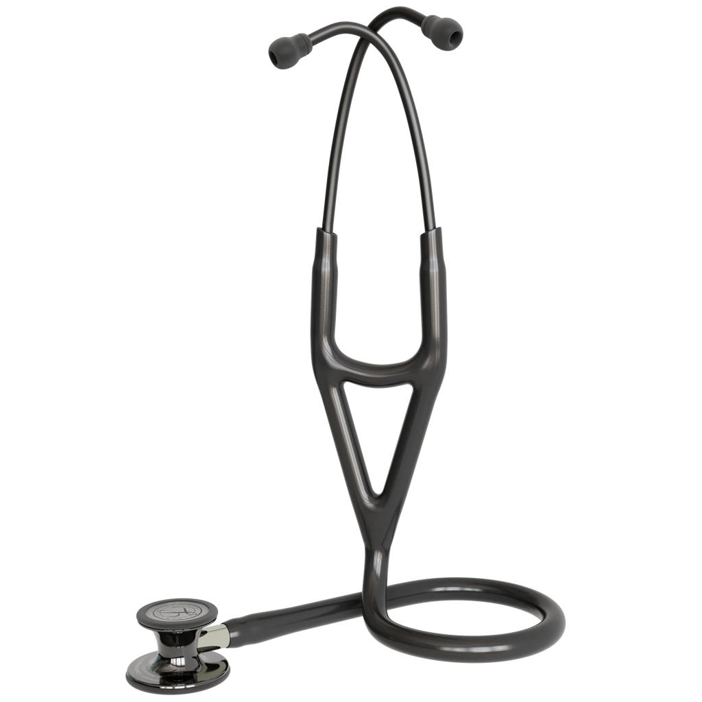 3M™ Littmann® Cardiology IV™ – Black tube & Polished smoke black chest piece, Champagne stem 6204