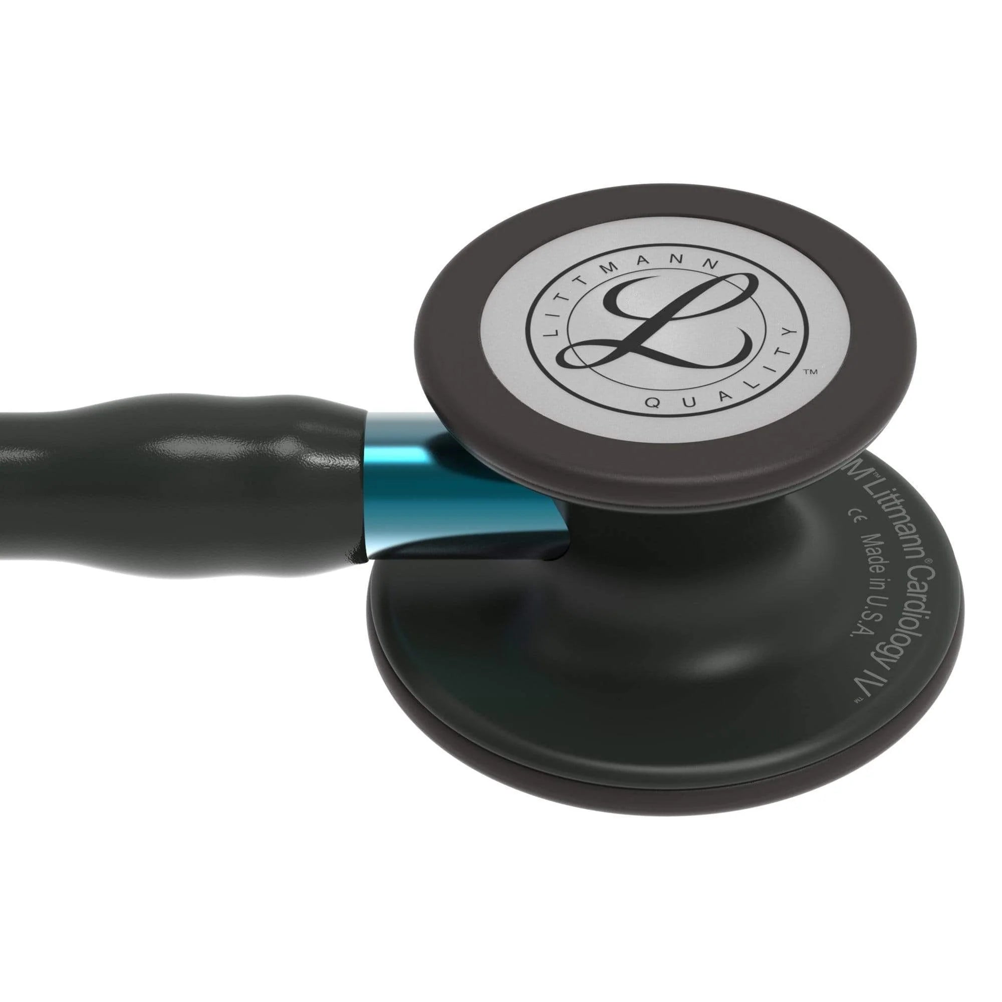 3M™ Littmann® Cardiology IV™ – Black tube & Matte black chest piece, Blue stem 6201