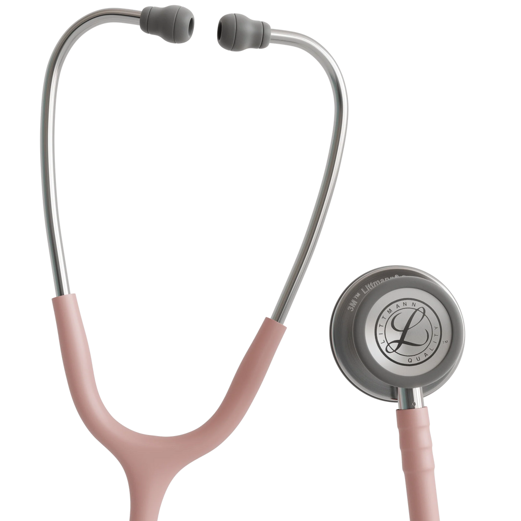 3M™ Littmann® Classic III™ Stethoscope – Champagne rose satin tube & Silver chest piece 5910C