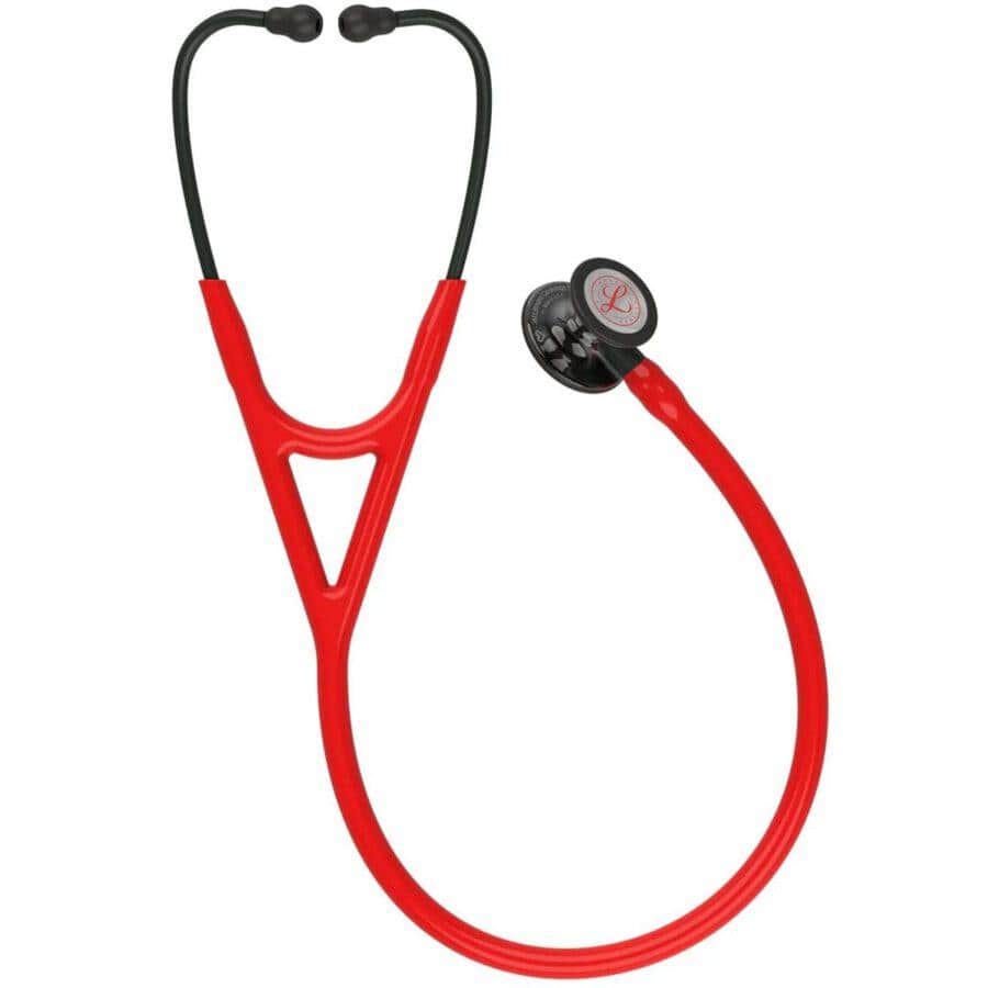 3M™ Littmann® Cardiology IV™ – Red tube & Smoke black chest piece – Engraved Heart “Limited Edition” 6182