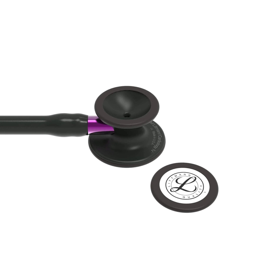 3M™ Littmann® Cardiology IV™ – Black tube & Matte black chest piece, Violet stem 6203