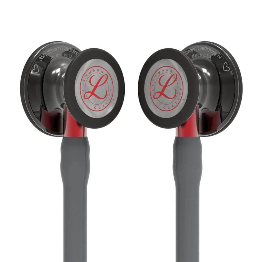 3M™ Littmann® Cardiology IV™ – Grey tube & Smoke black chest piece – Engraved Heart “Limited Edition” 6183