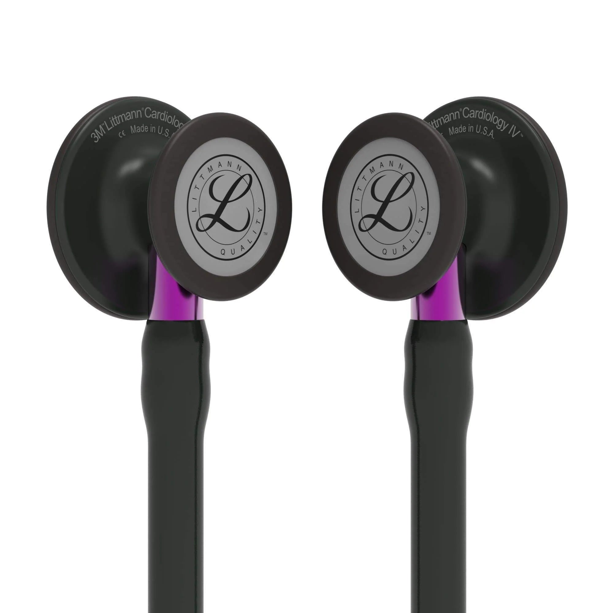 3M™ Littmann® Cardiology IV™ – Black tube & Matte black chest piece, Violet stem 6203