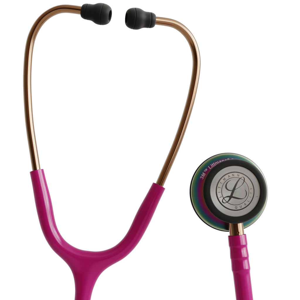 3M™ Littmann® Classic III™ Stethoscope – Raspberry tube & Rainbow finish chest piece 5806