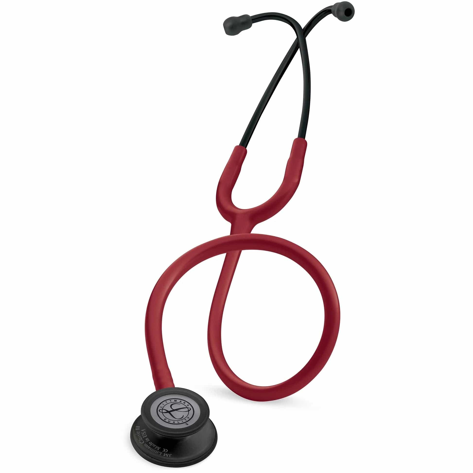 3M™ Littmann® Classic III™ Stethoscope – Burgundy tube & Matte black  chest piece 5868