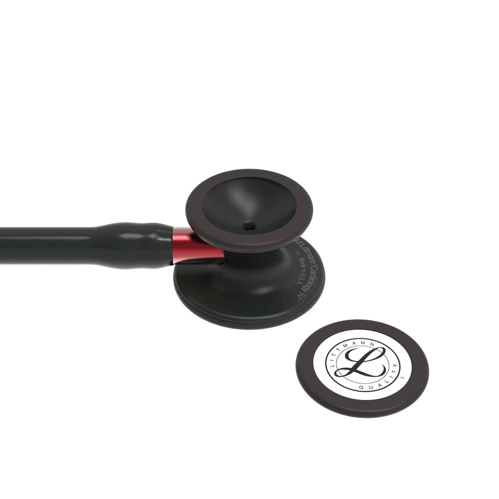 3M™ Littmann® Cardiology IV™ – Black tube & Matte black chest piece, Red stem 6200
