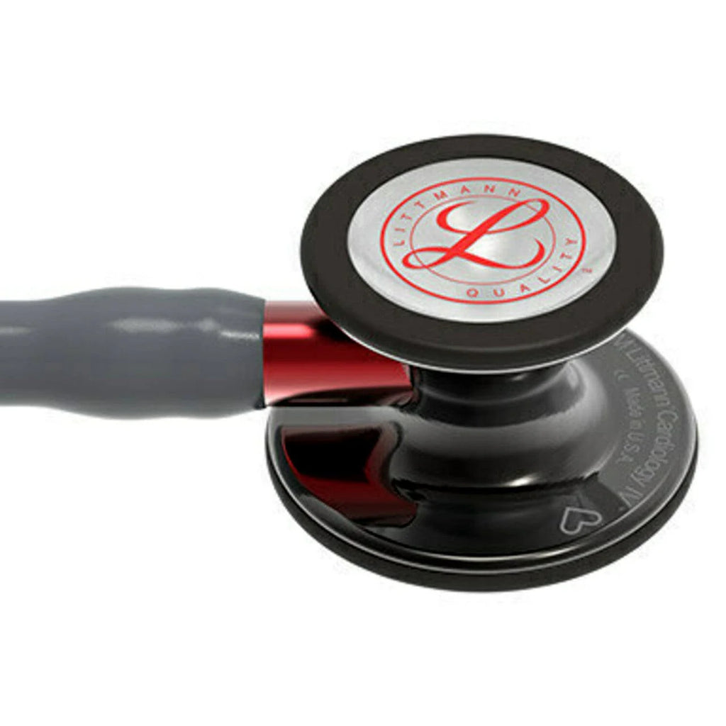 3M™ Littmann® Cardiology IV™ – Grey tube & Smoke black chest piece – Engraved Heart “Limited Edition” 6183
