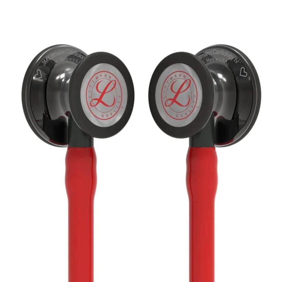 3M™ Littmann® Cardiology IV™ – Red tube & Smoke black chest piece – Engraved Heart “Limited Edition” 6182