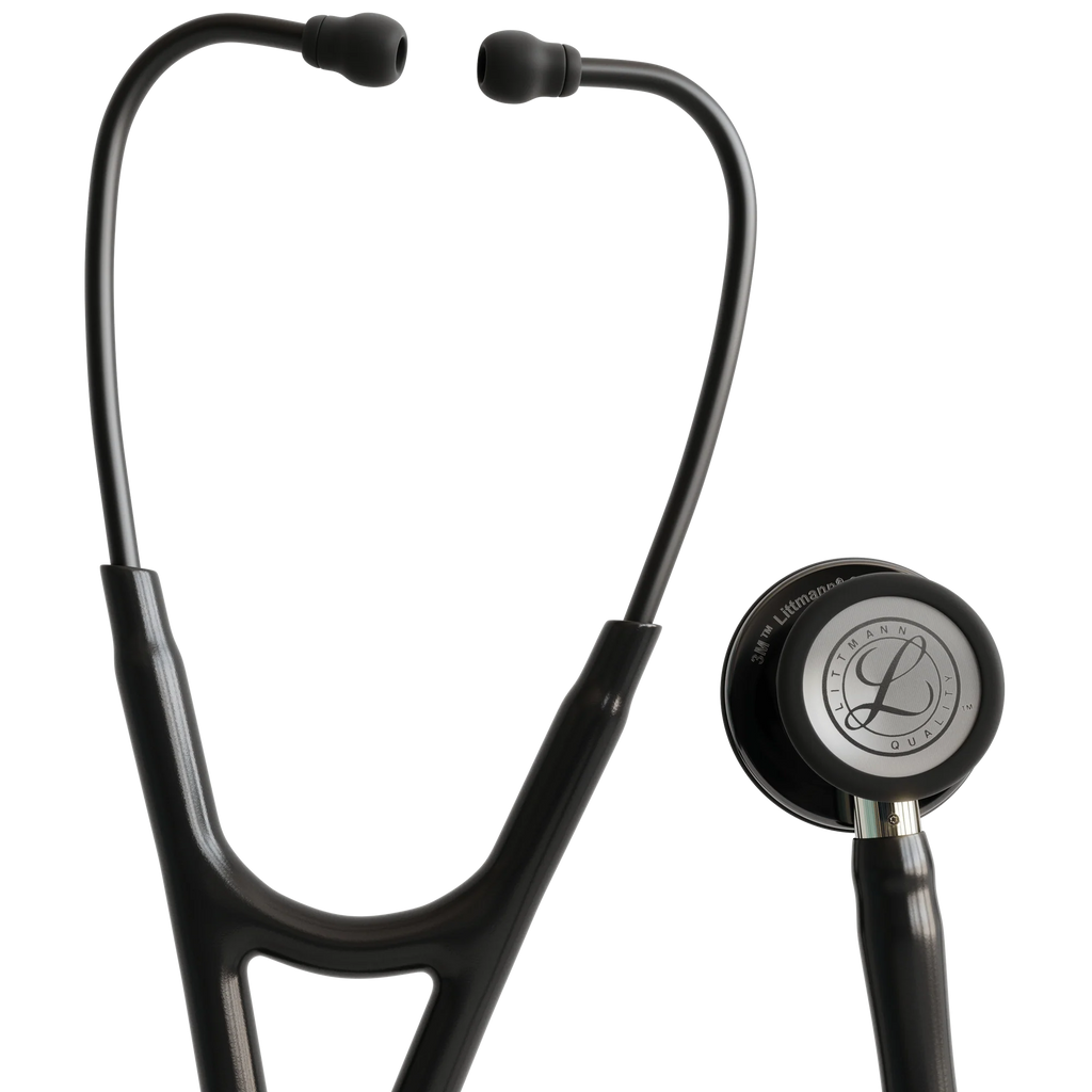 3M™ Littmann® Cardiology IV™ – Black tube & Polished smoke black chest piece, Champagne stem 6204