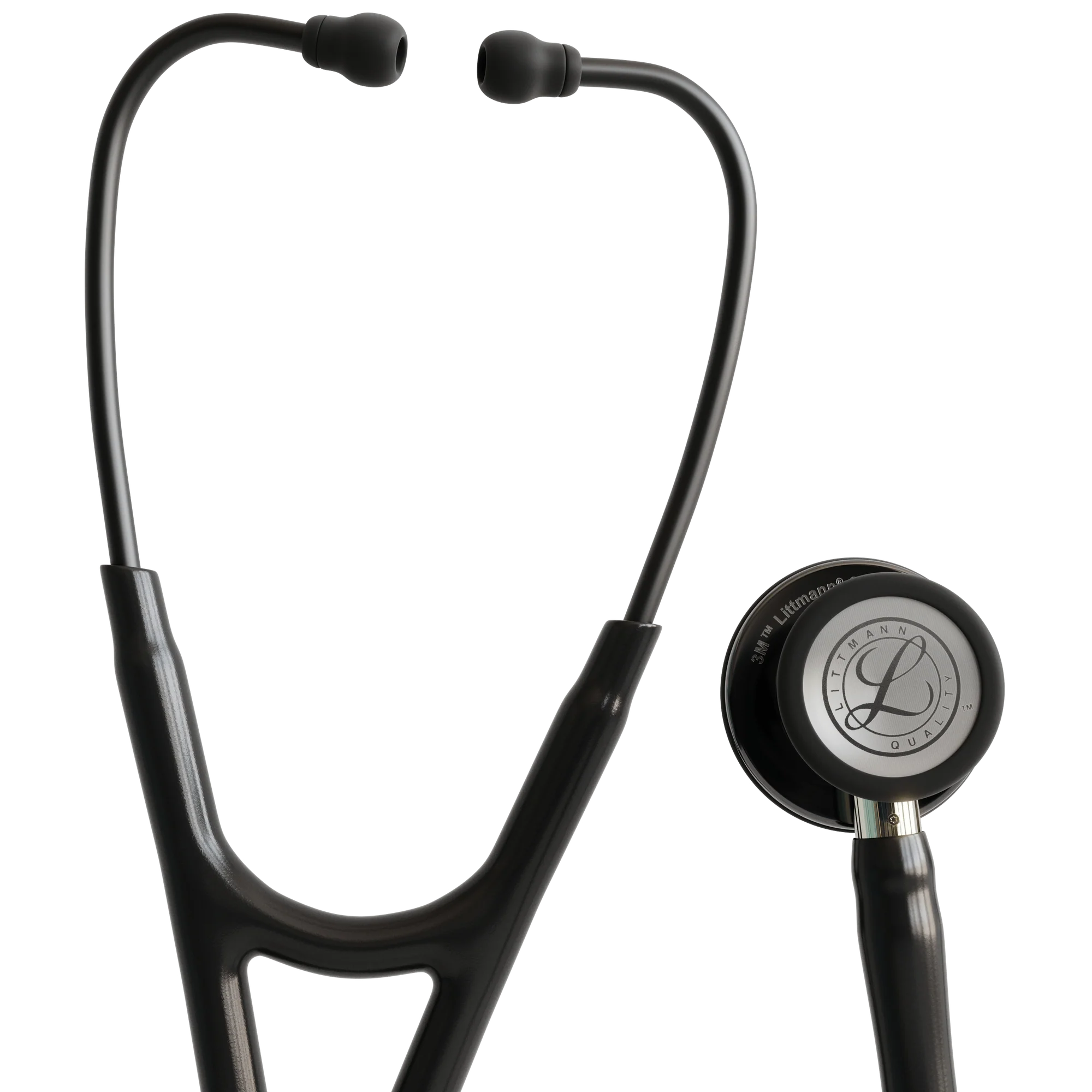 3M™ Littmann® Cardiology IV™ – Black tube & Polished smoke black chest piece, Champagne stem 6204