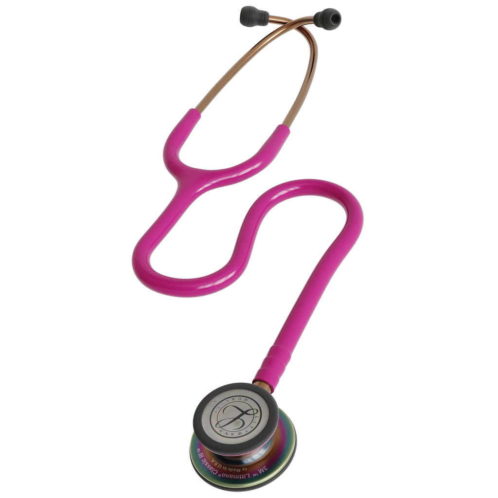 3M™ Littmann® Classic III™ Stethoscope – Raspberry tube & Rainbow finish chest piece 5806