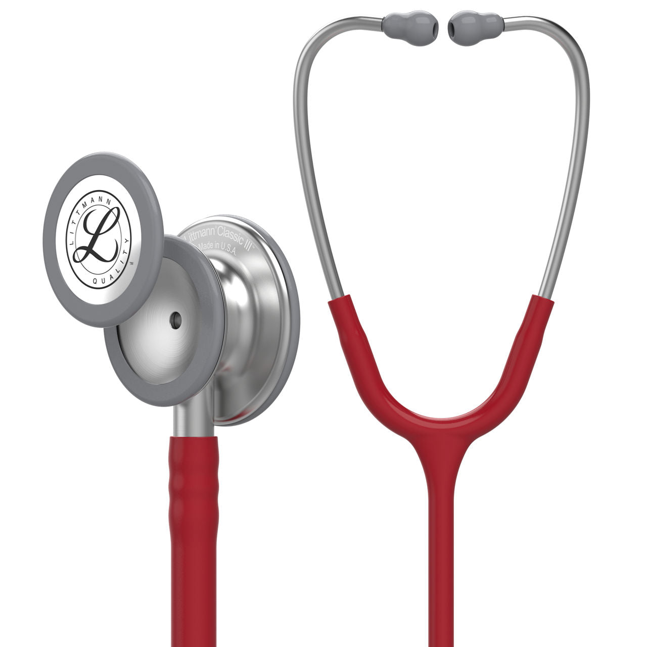 3M™ Littmann® Classic III™ Stethoscope – Burgundy tube & Silver chest piece 5627