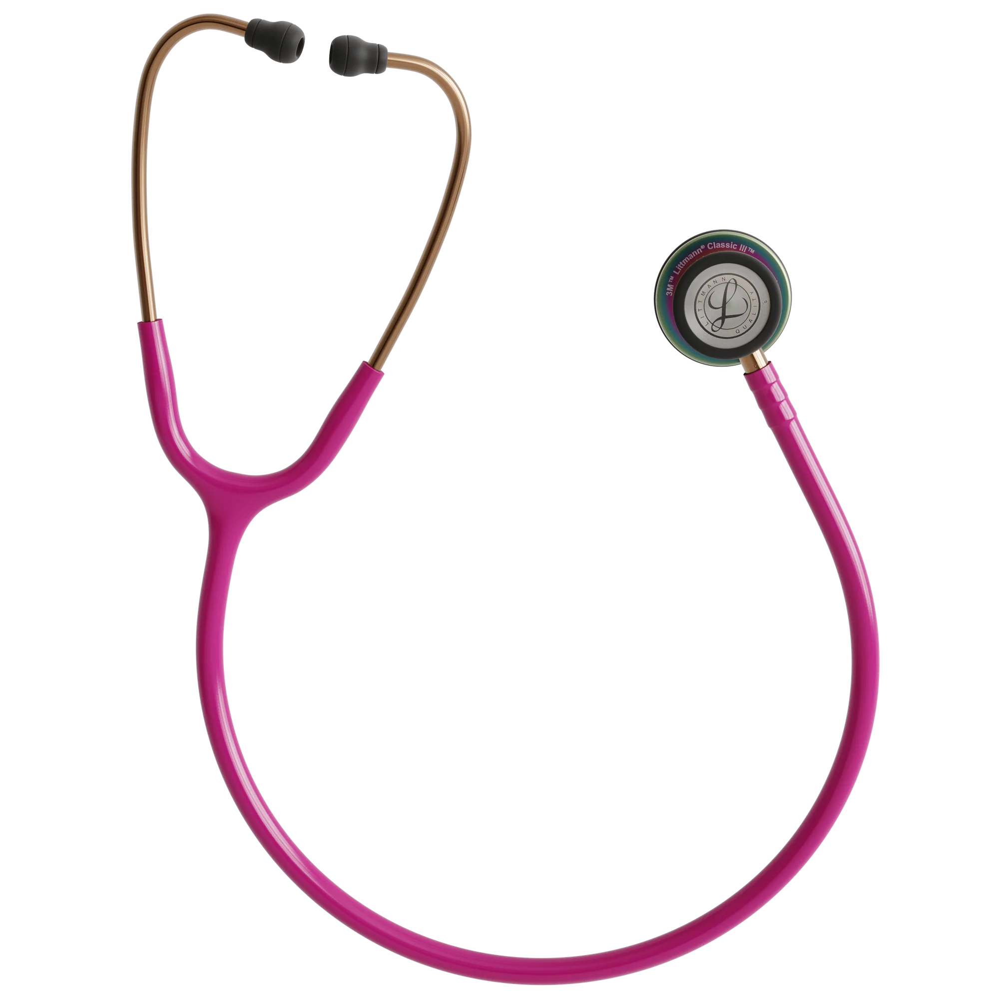 3M™ Littmann® Classic III™ Stethoscope – Raspberry tube & Rainbow finish chest piece 5806