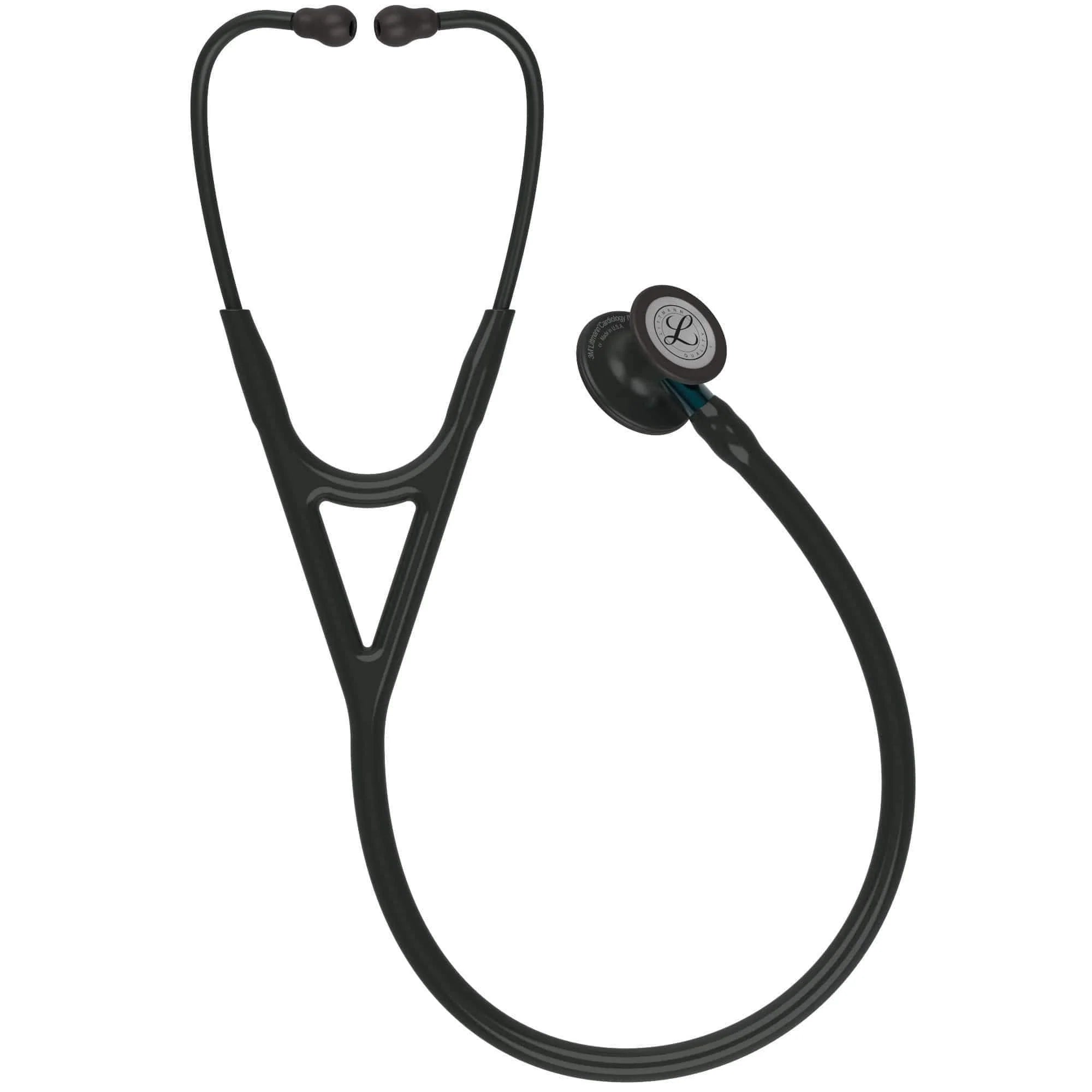3M™ Littmann® Cardiology IV™ – Black tube & Matte black chest piece, Blue stem 6201