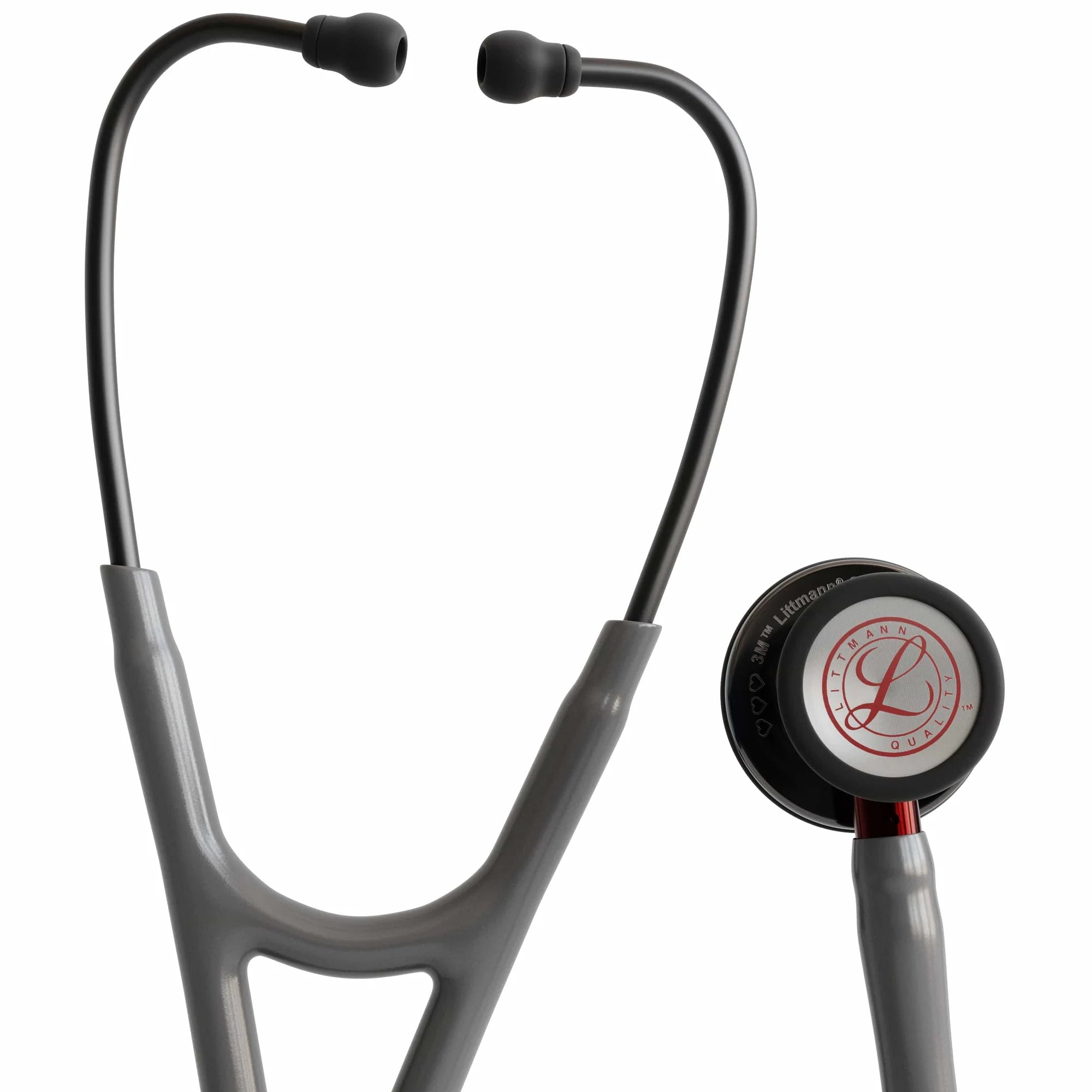 3M™ Littmann® Cardiology IV™ – Grey tube & Smoke black chest piece – Engraved Heart “Limited Edition” 6183