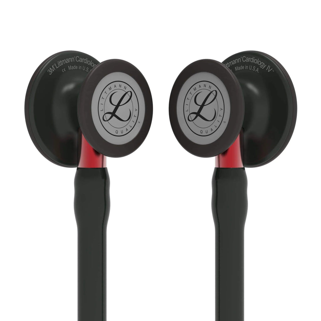 3M™ Littmann® Cardiology IV™ – Black tube & Matte black chest piece, Red stem 6200
