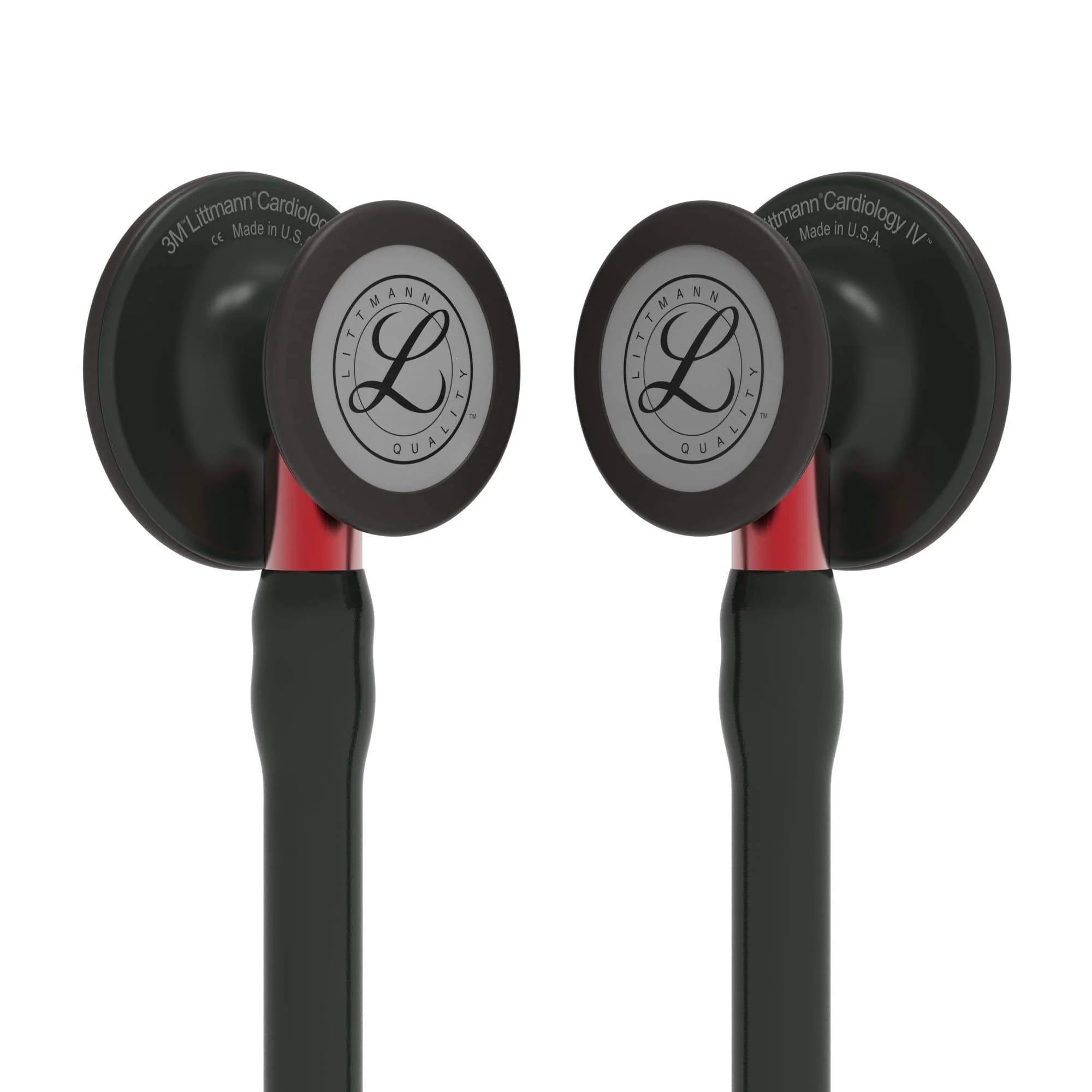 3M™ Littmann® Cardiology IV™ – Black tube & Matte black chest piece, Red stem 6200
