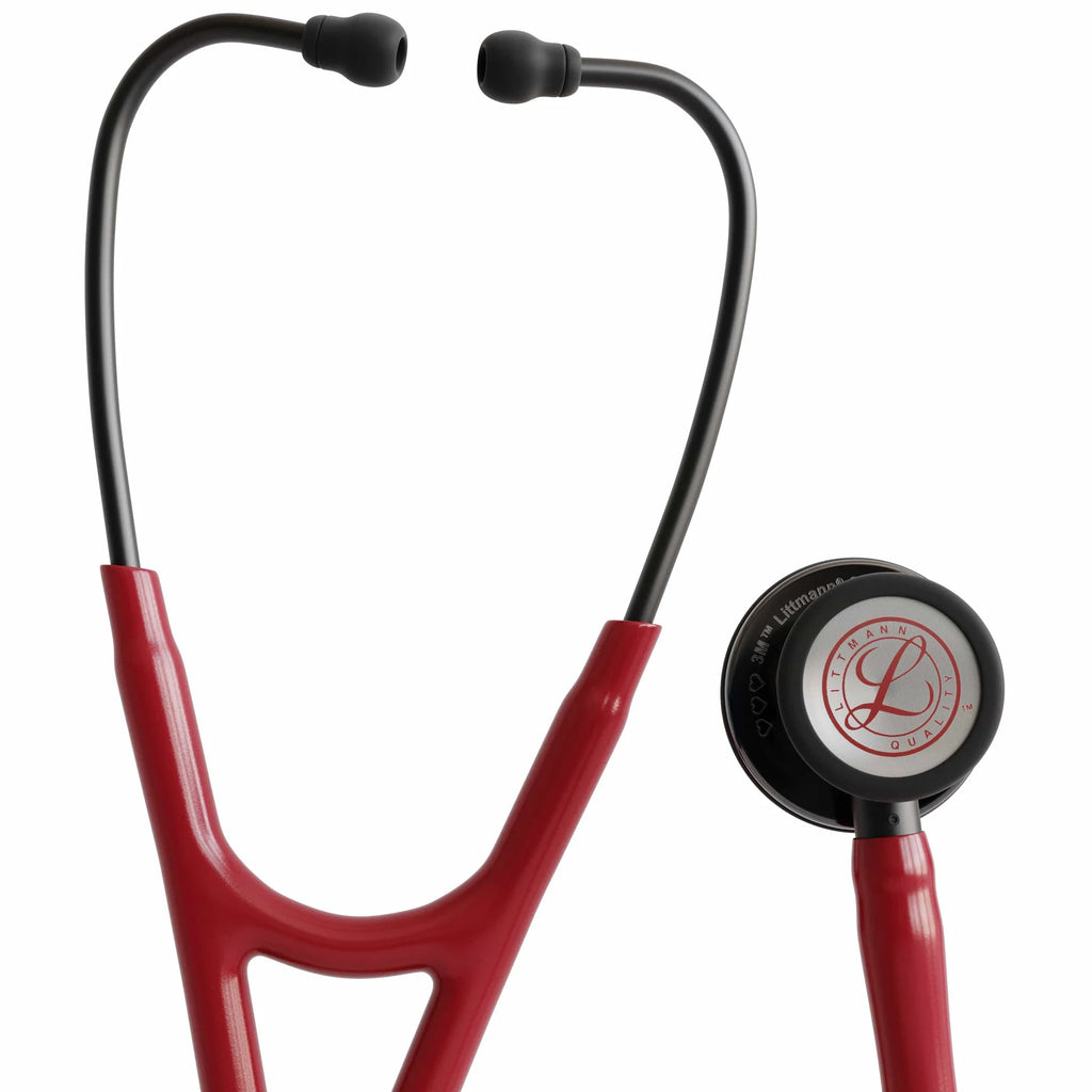 3M™ Littmann® Cardiology IV™ – Red tube & Smoke black chest piece – Engraved Heart “Limited Edition” 6182