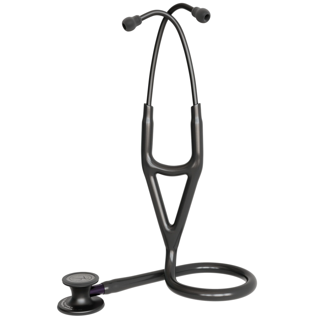 3M™ Littmann® Cardiology IV™ – Black tube & Matte black chest piece, Violet stem 6203