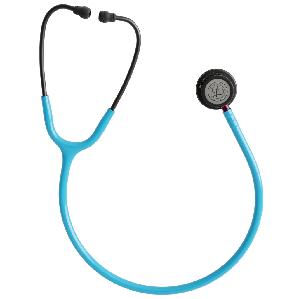 3M™ Littmann® Classic III™ Stethoscope – Turquoise tube & Smoke black chest piece 5872