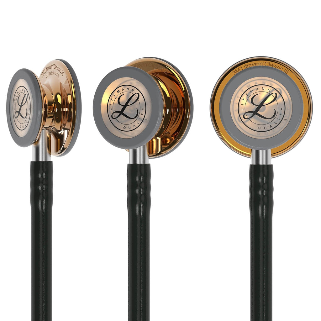 3M™ Littmann® Classic III™ Stethoscope – Black tube & High polished copper finish chest piece “Limited Edition” 5646