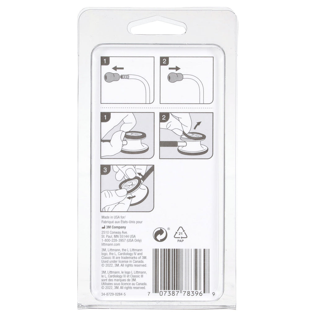 3M™ Littmann® Classic III/Cardiology IV/CORE Digital Stethoscopes Spare Parts Kit – Black