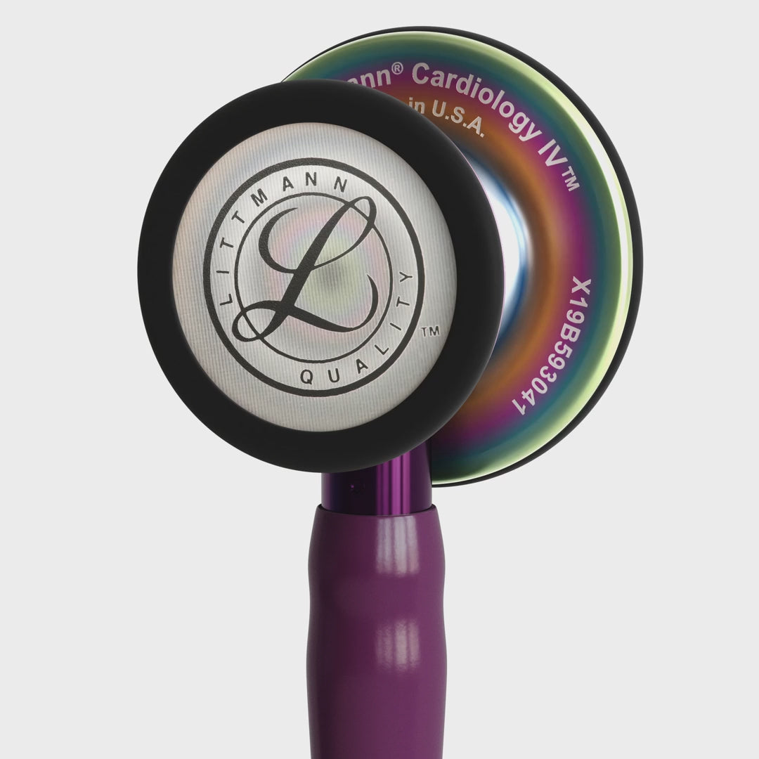 3M™ Littmann® Cardiology IV™ – Plum tube & Rainbow finish chest piece 6205
