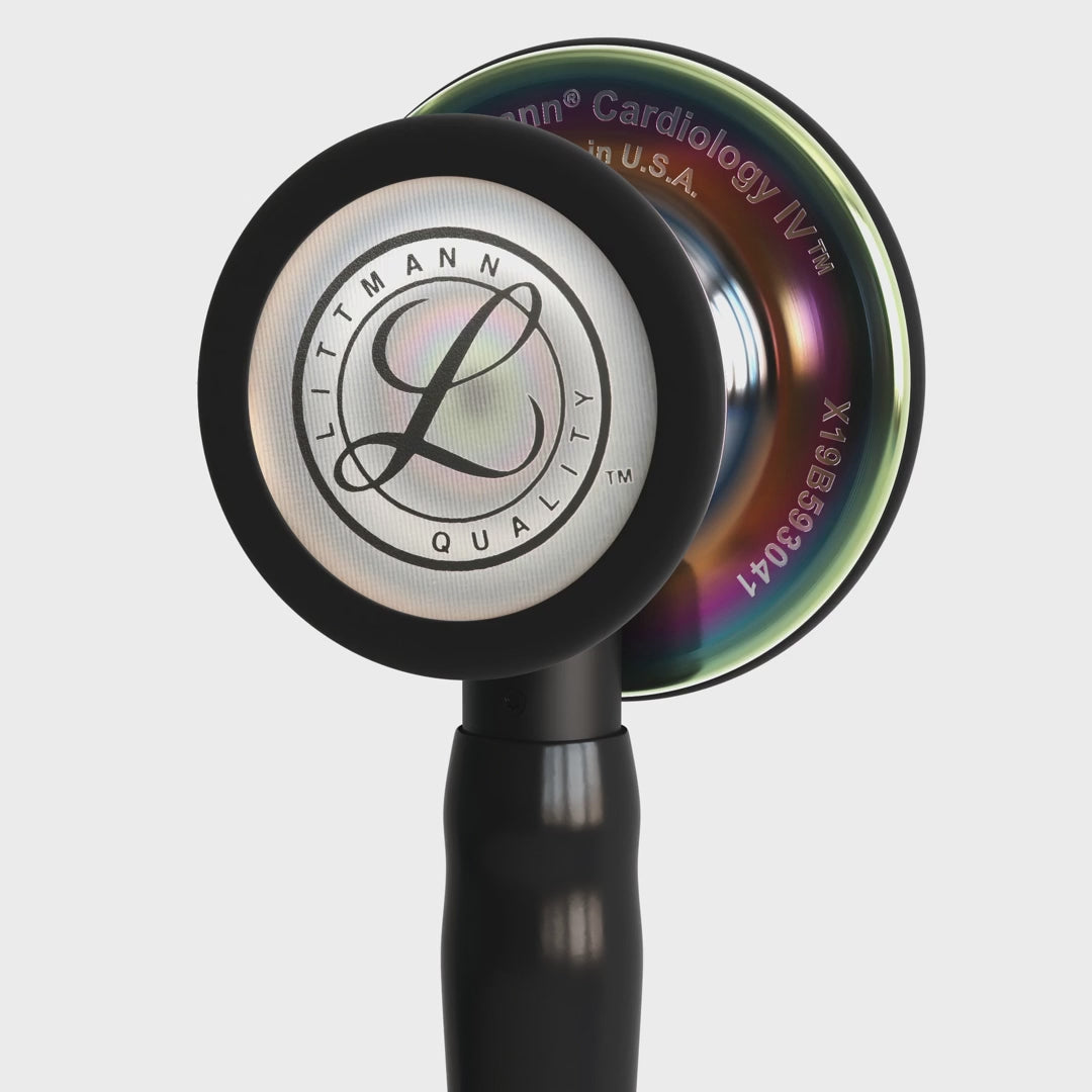 3M™ Littmann® Cardiology IV™ – Black tube & Polished rainbow finish chest piece 6240
