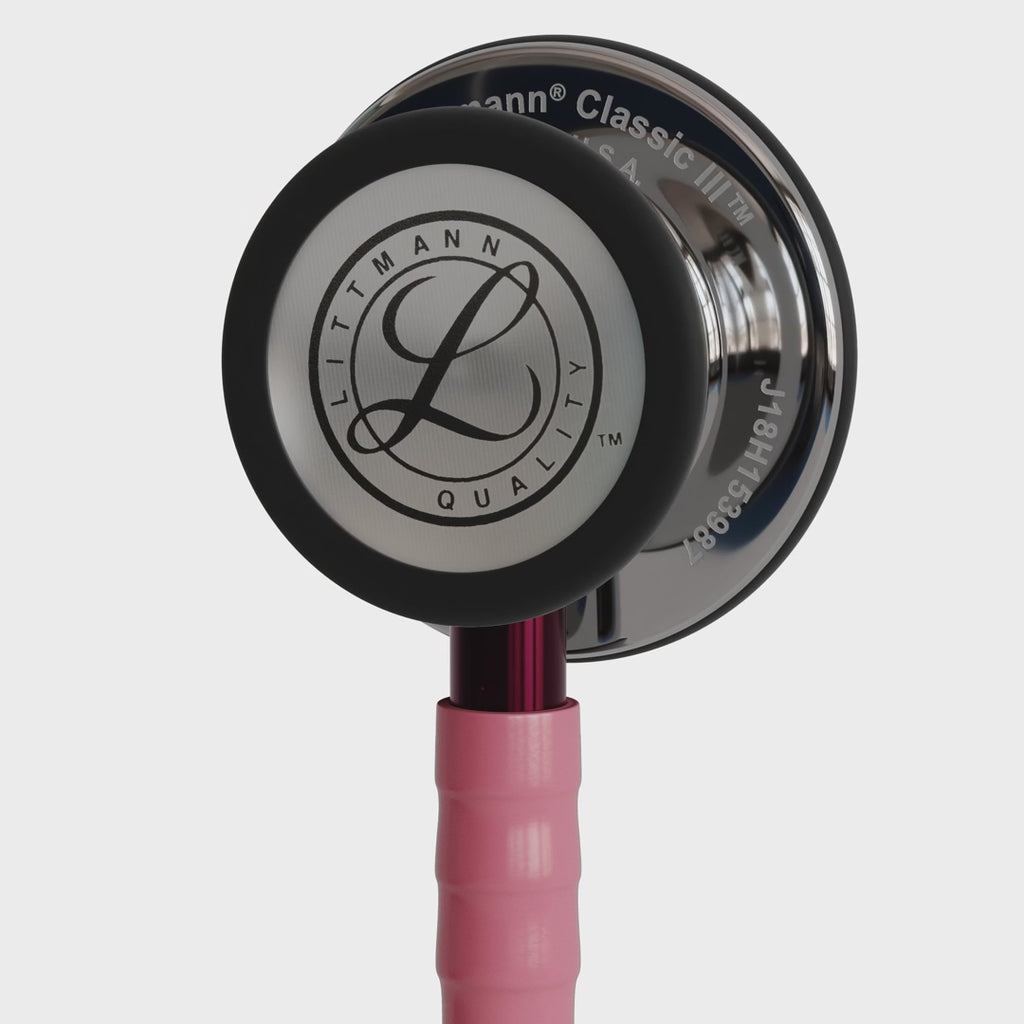 3M™ Littmann® Classic III™ Stethoscope – Pink tube & Mirror finish chest piece 5962