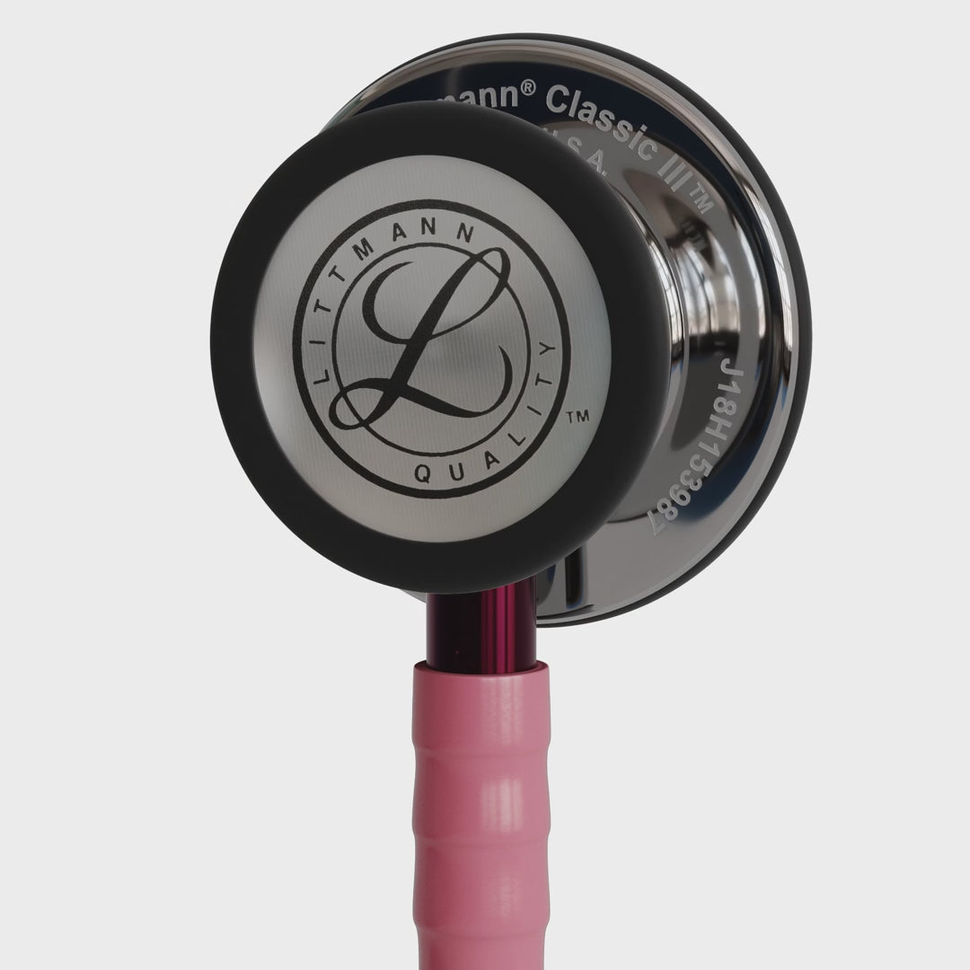 3M™ Littmann® Classic III™ Stethoscope – Pink tube & Mirror finish chest piece 5962