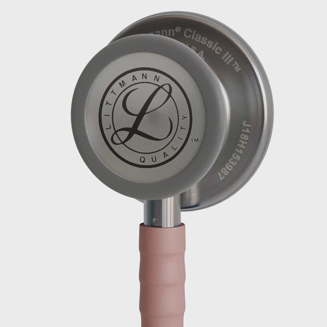 3M™ Littmann® Classic III™ Stethoscope – Champagne rose satin tube & Silver chest piece 5910C