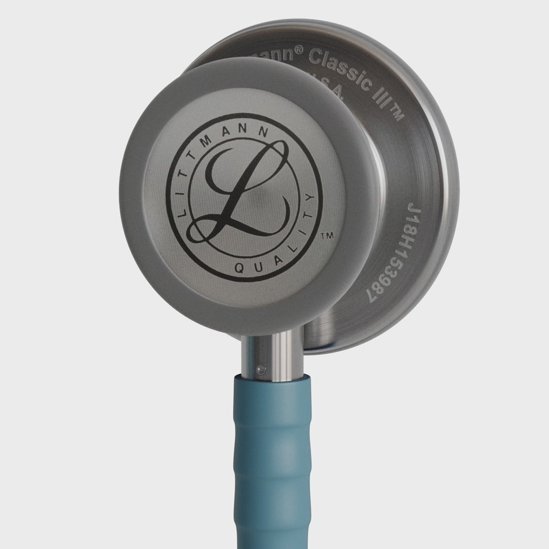 3M™ Littmann® Classic III™ Stethoscope – Marine Blue Satin tube & Silver chest piece 5912C