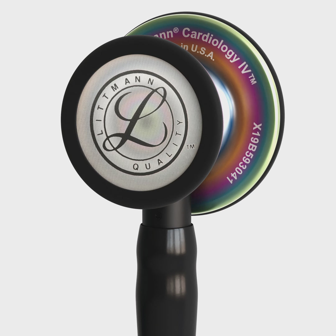 3M™ Littmann® Cardiology IV™ – Black tube & Rainbow finish chest piece 6165
