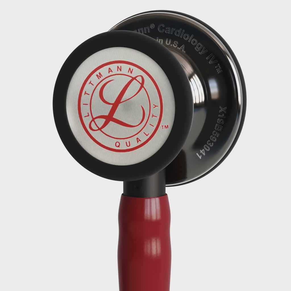 3M™ Littmann® Cardiology IV™ – Red tube & Smoke black chest piece – Engraved Heart “Limited Edition” 6182