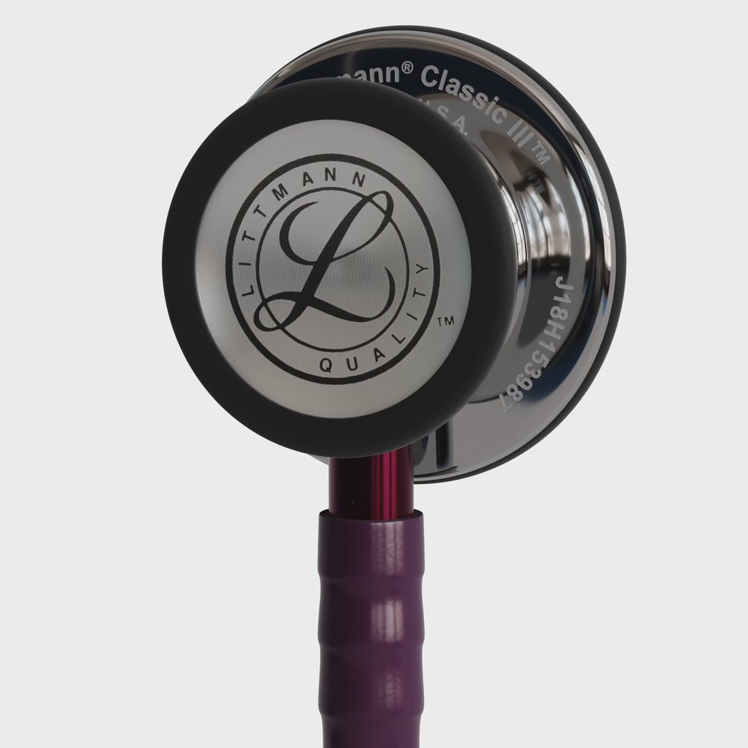3M™ Littmann® Classic III™ Stethoscope – Plum tube & Mirror finish chest piece 5960