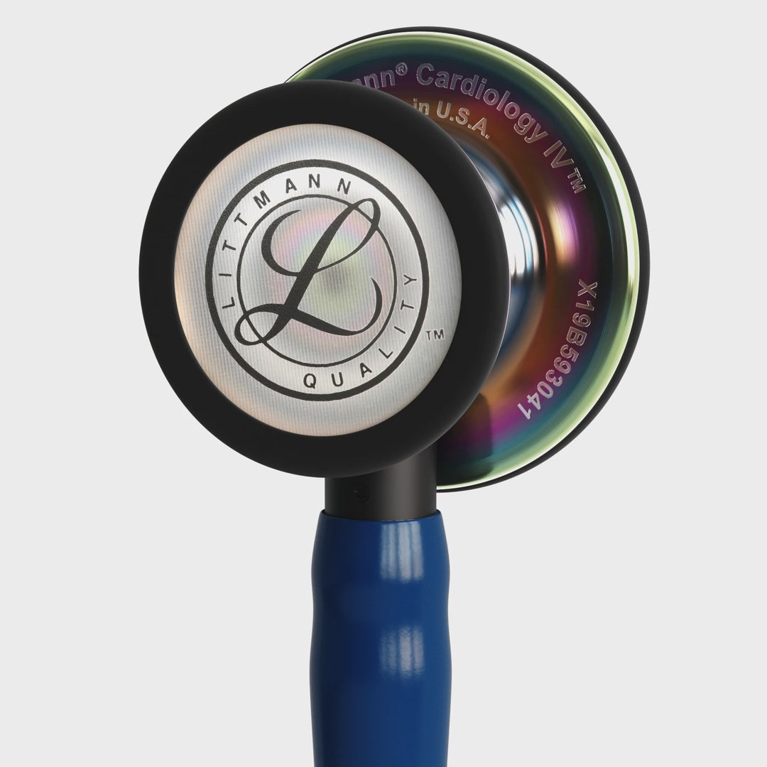 3M™ Littmann® Cardiology IV™ – Navy Blue tube & Polished rainbow finish chest piece  6242
