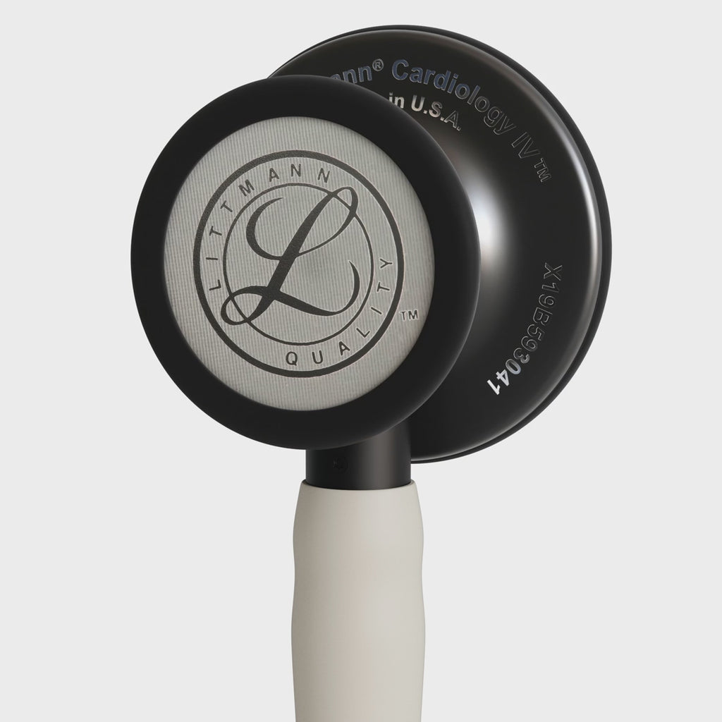 3M™ Littmann® Cardiology IV™ – Alabaster satin tube & Matte black chest piece  6186C