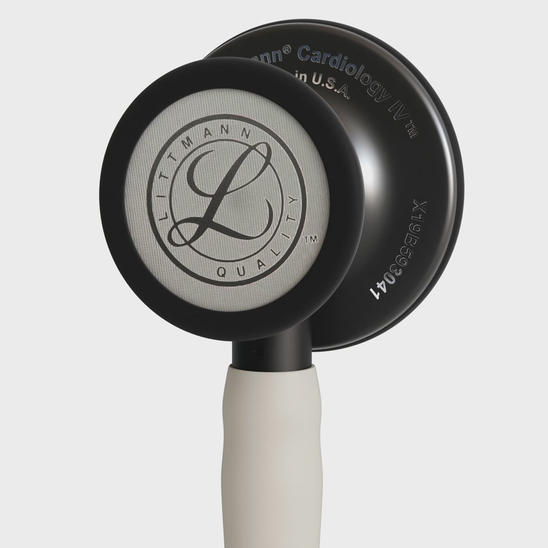 3M™ Littmann® Cardiology IV™ – Alabaster satin tube & Matte black chest piece  6186C
