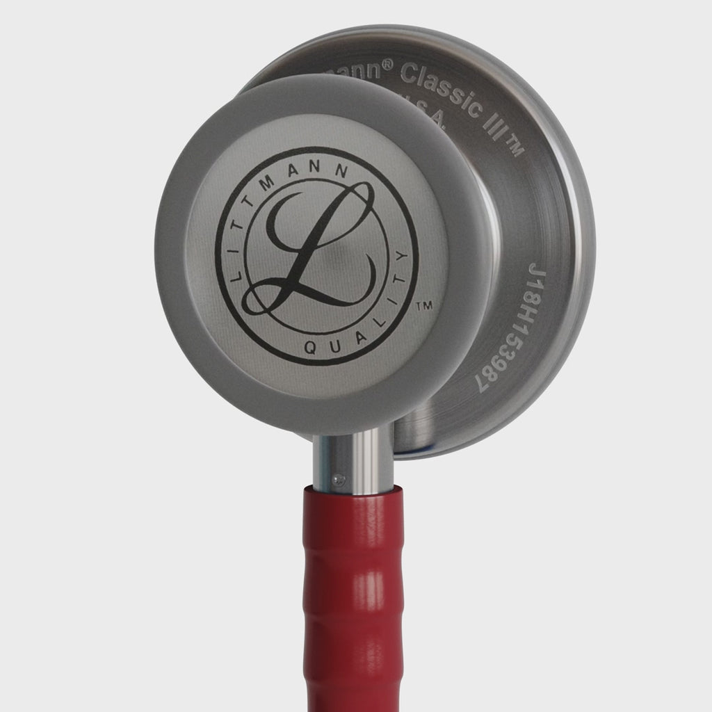 3M™ Littmann® Classic III™ Stethoscope – Burgundy tube & Silver chest piece 5627